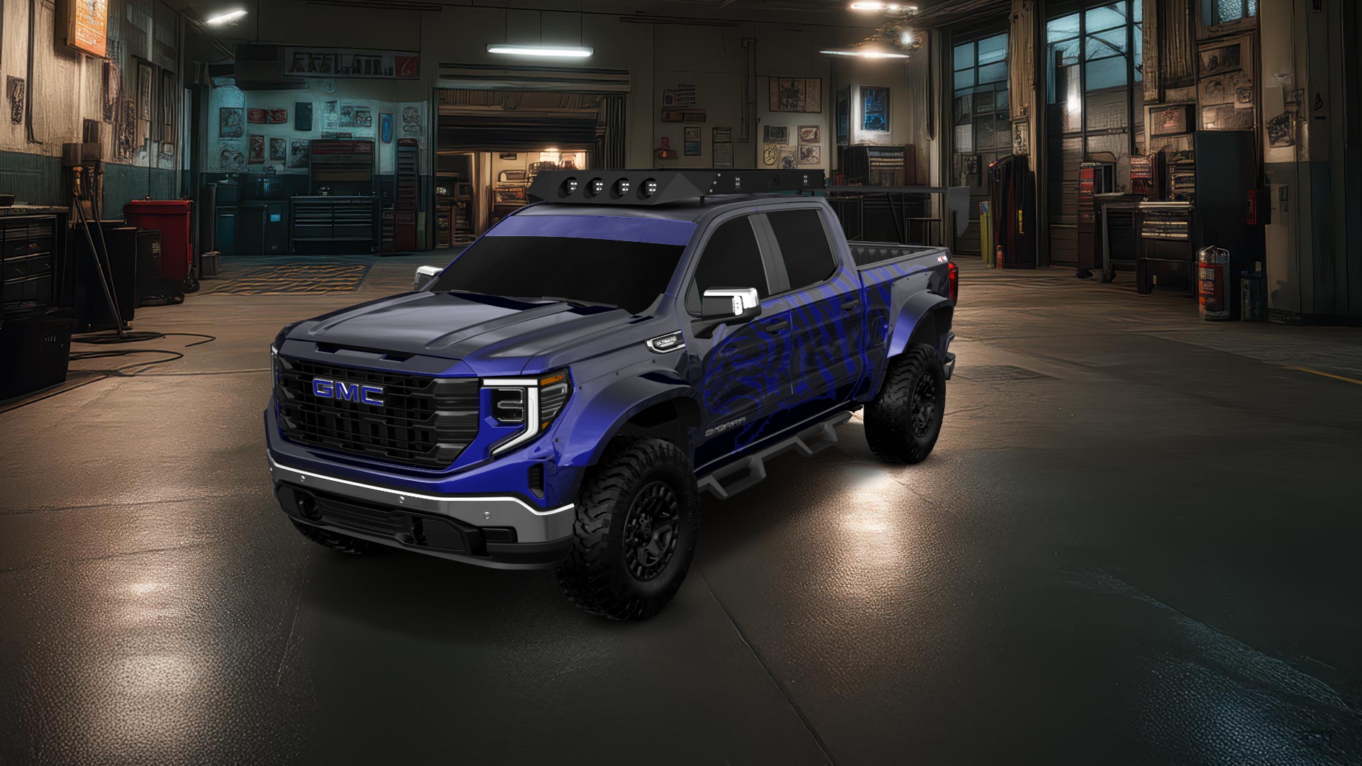 GMC Sierra 1500 Crew Cab 5.8 ft box 4 Door pickup truck 2023 tuning