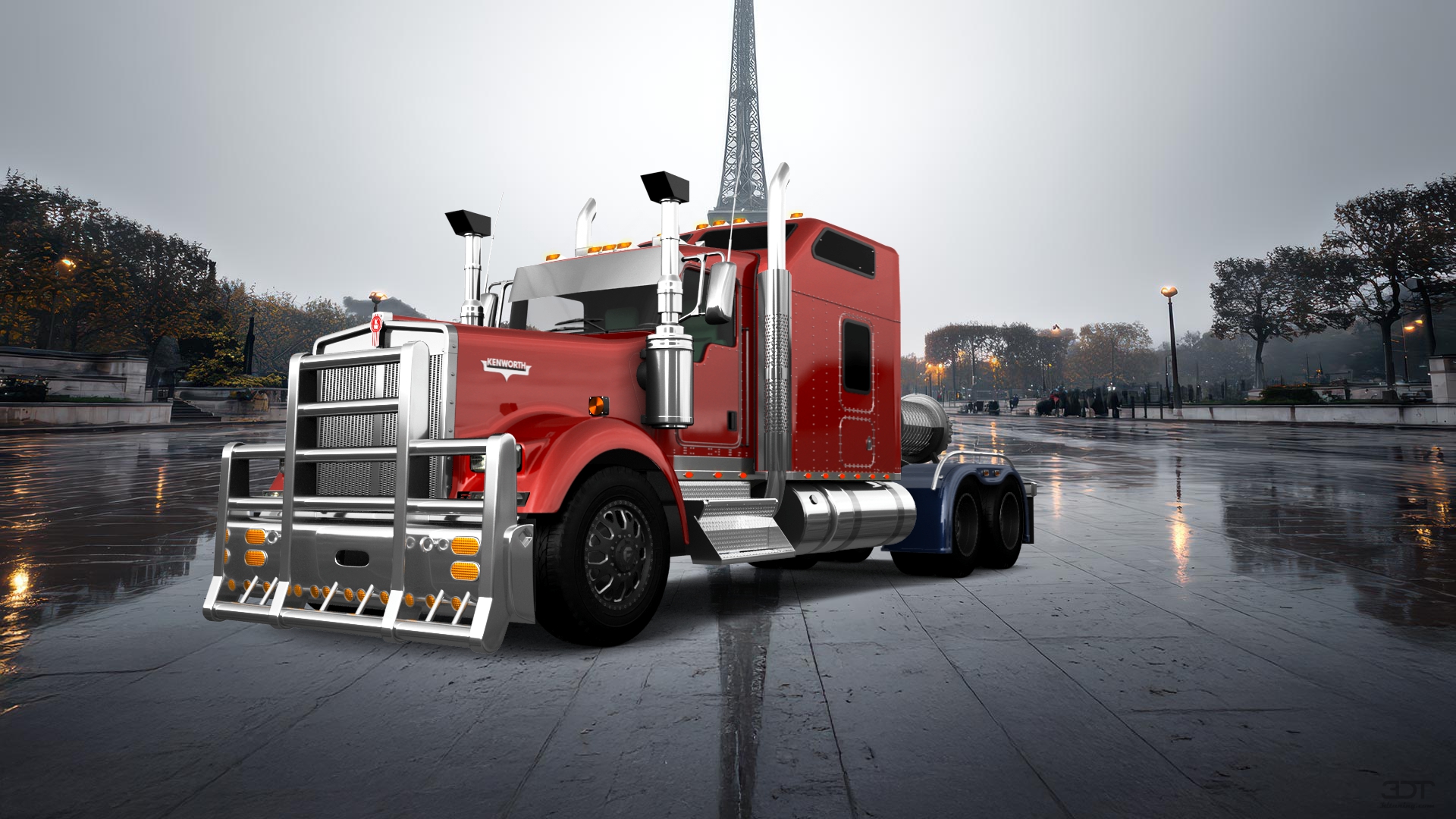 Kenworth W900 Sleeper Cab Truck 2015 tuning