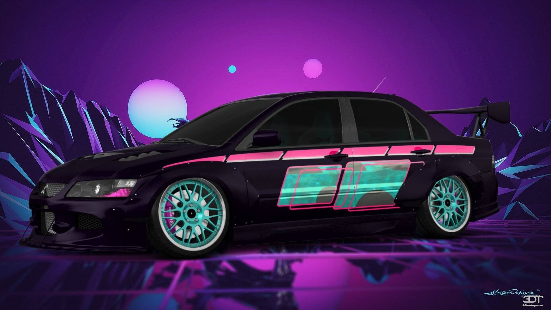 Mitsubishi Lancer Evo VII sedan 2001 tuning