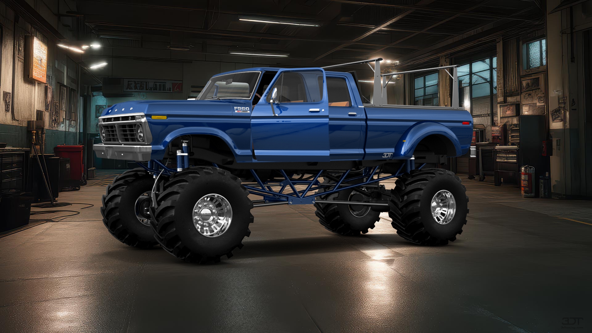 Ford F-350 Dually 4 Door pickup truck 1973 tuning