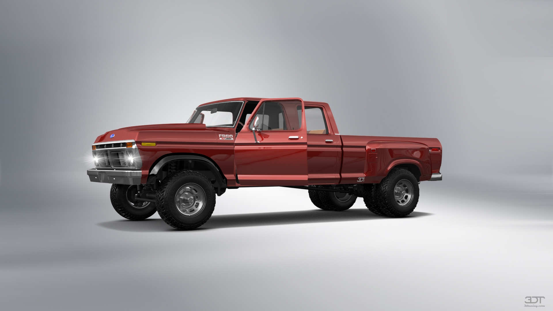 Ford F-350 Dually 4 Door pickup truck 1973 tuning