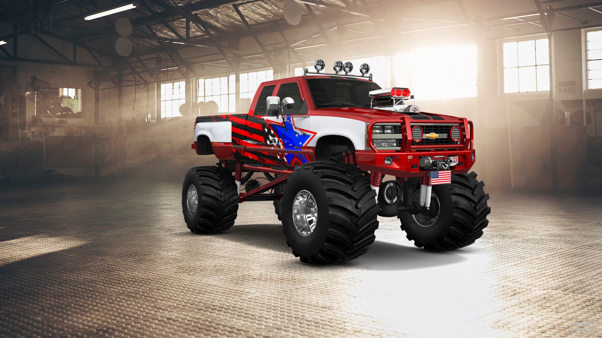 Chevrolet K3500 Extended Cab Pickup Truck 1988