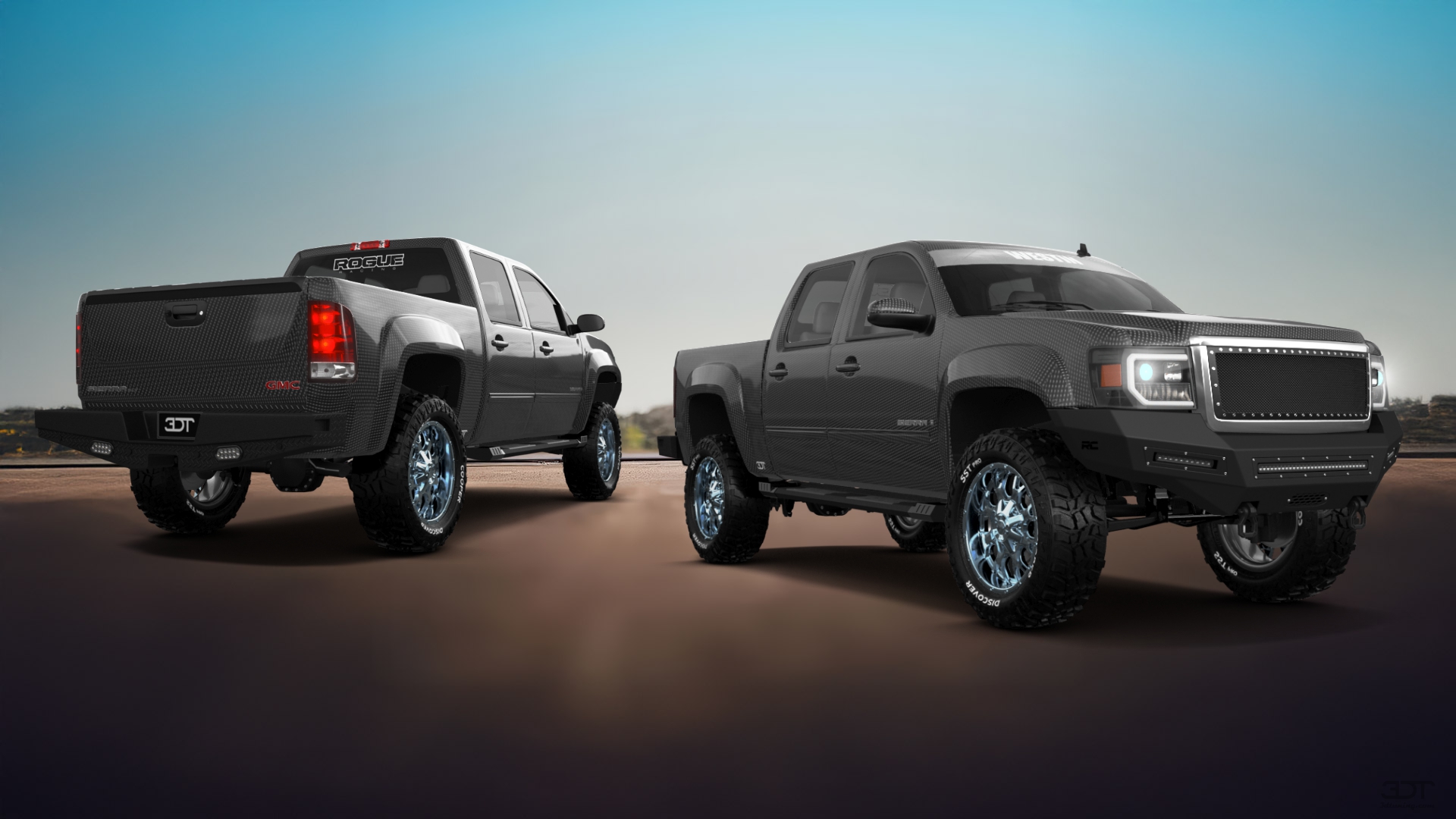 GMC Sierra 1500 Crew Cab 5.8 ft box 4 Door pickup truck 2007 tuning