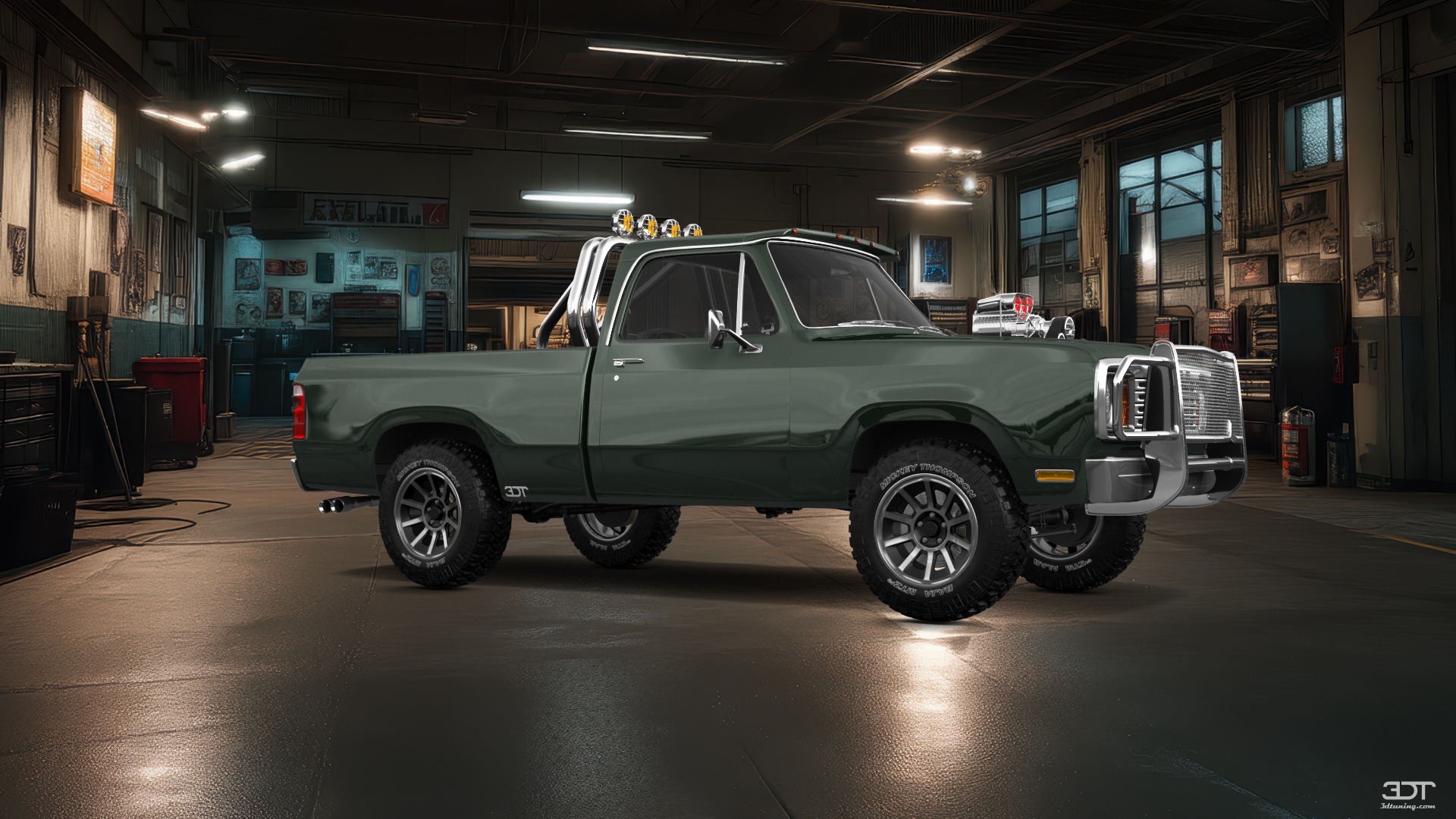 Dodge Power Wagon W200 2 Door pickup truck 1977 tuning