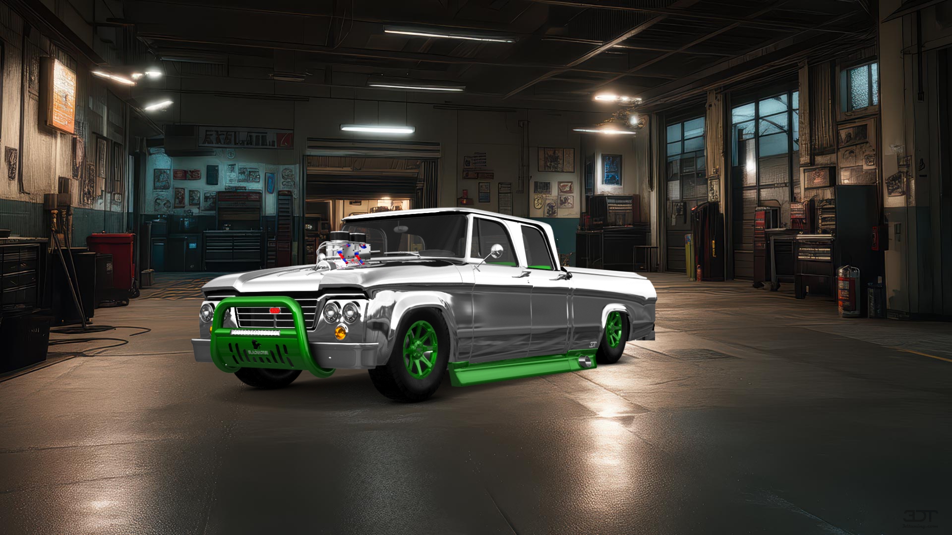Dodge Power Wagon 4 Door pickup truck 1964 tuning