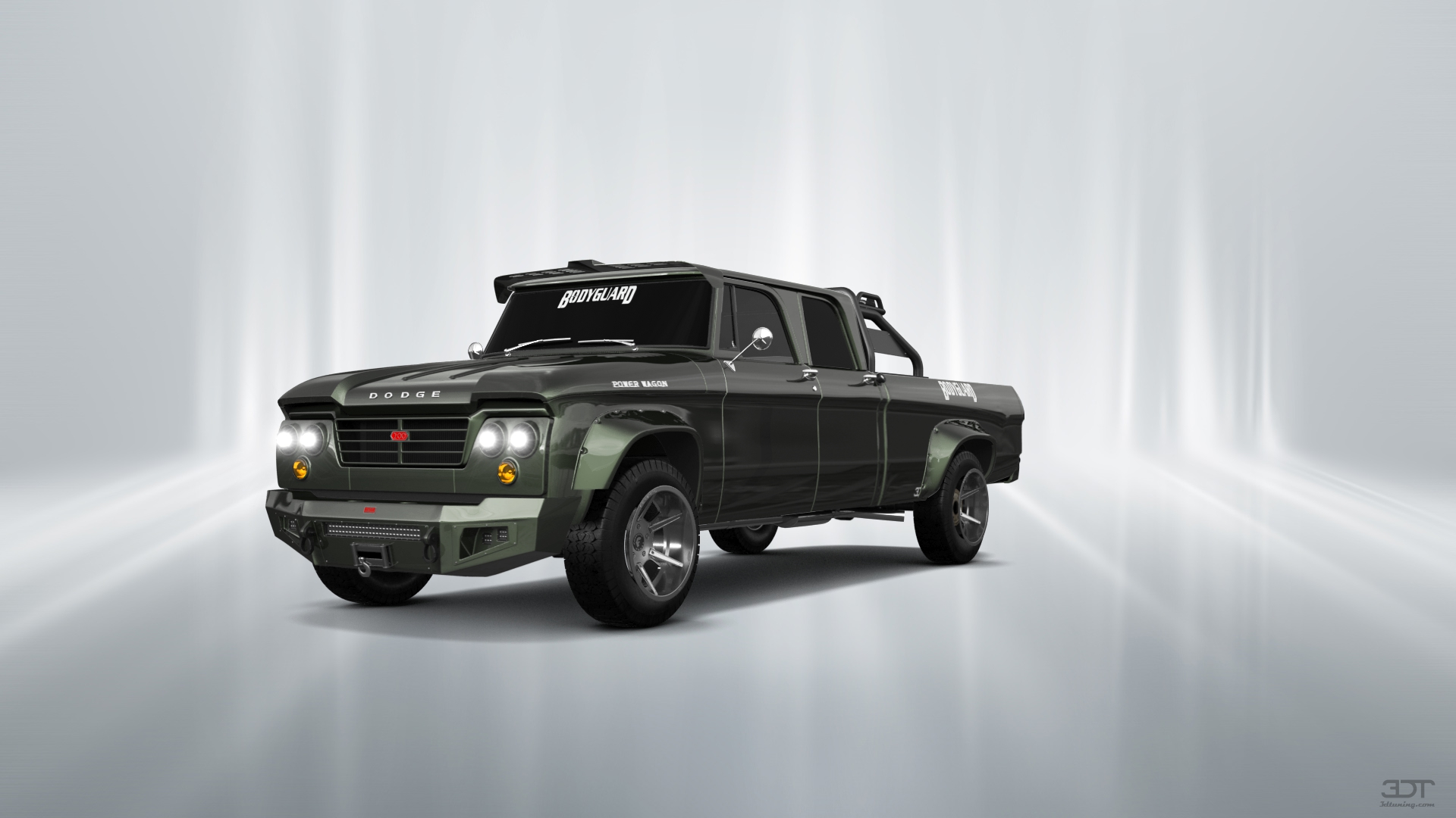 Dodge Power Wagon 4 Door pickup truck 1964 tuning