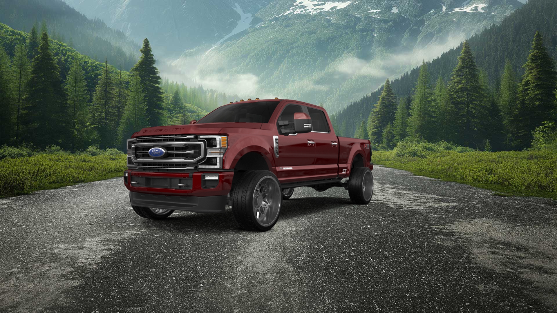 Ford F-250 4 Door pickup truck 2021 tuning