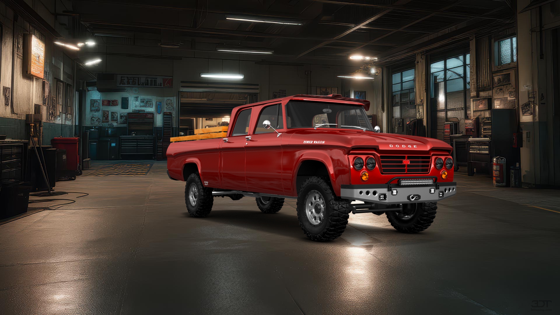 Dodge Power Wagon 4 Door pickup truck 1964 tuning