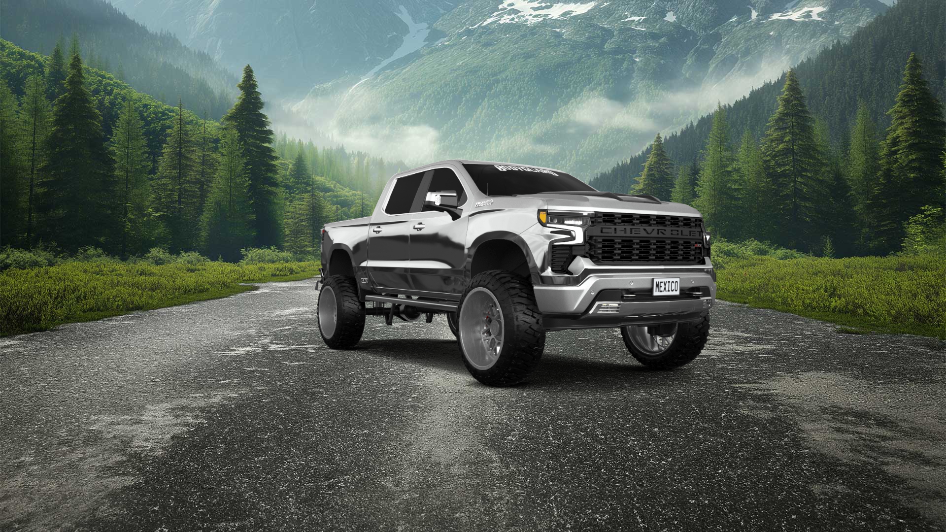 Chevrolet Silverado 1500 Crew Cab 5.8 ft box 4 Door pickup truck 2023 tuning