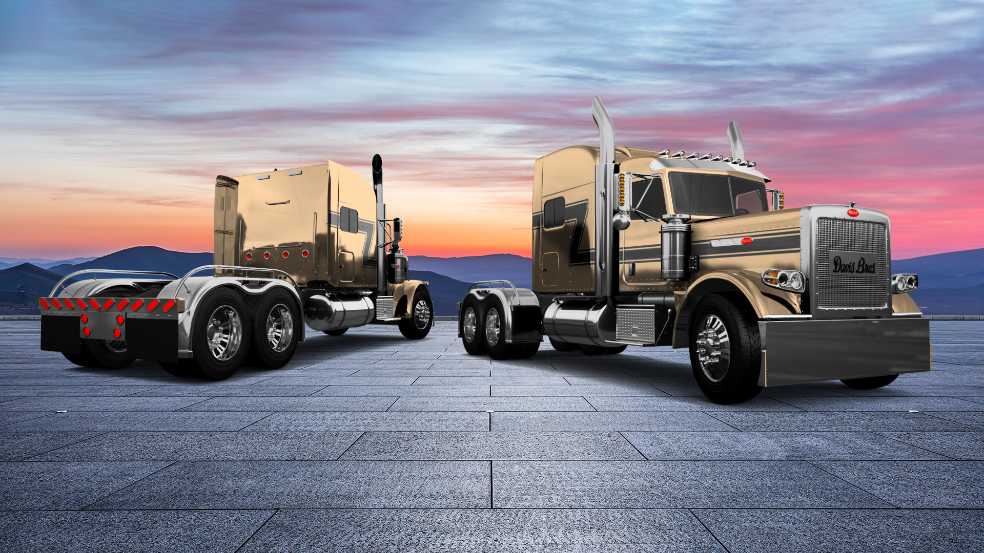 Peterbilt 389 Sleeper Cab Truck 2016 tuning