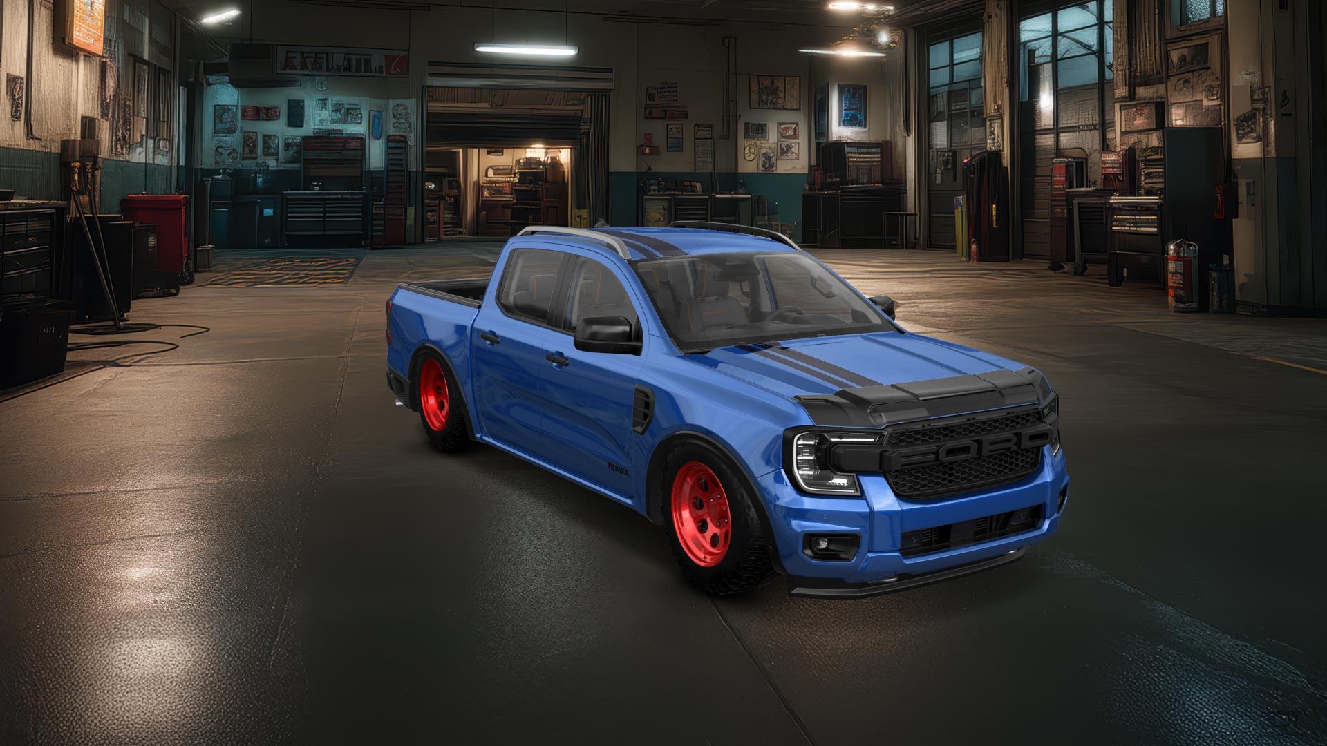 Ford Ranger 4 Door pickup truck 2022 tuning