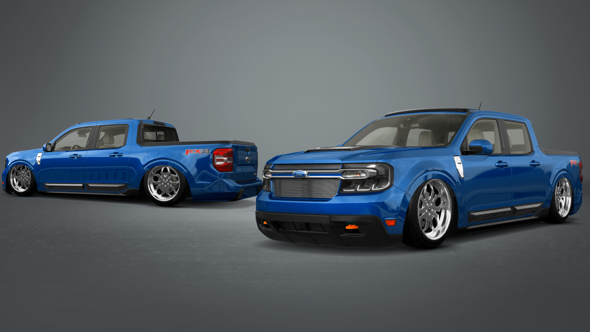 Ford Maverick 4 Door pickup truck 2022 tuning