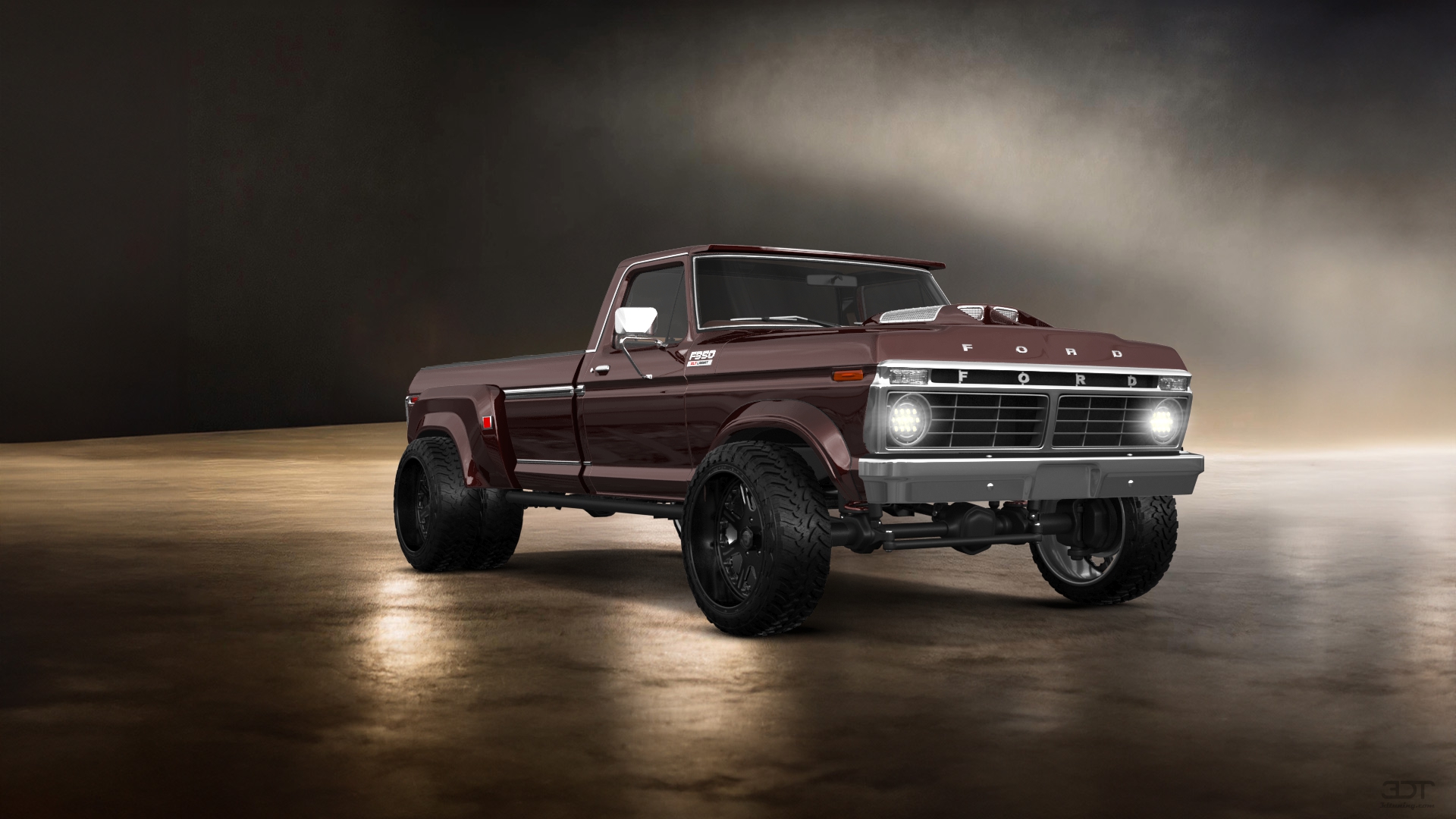 Ford F-350 Dually 2 Door pickup truck 1974 tuning
