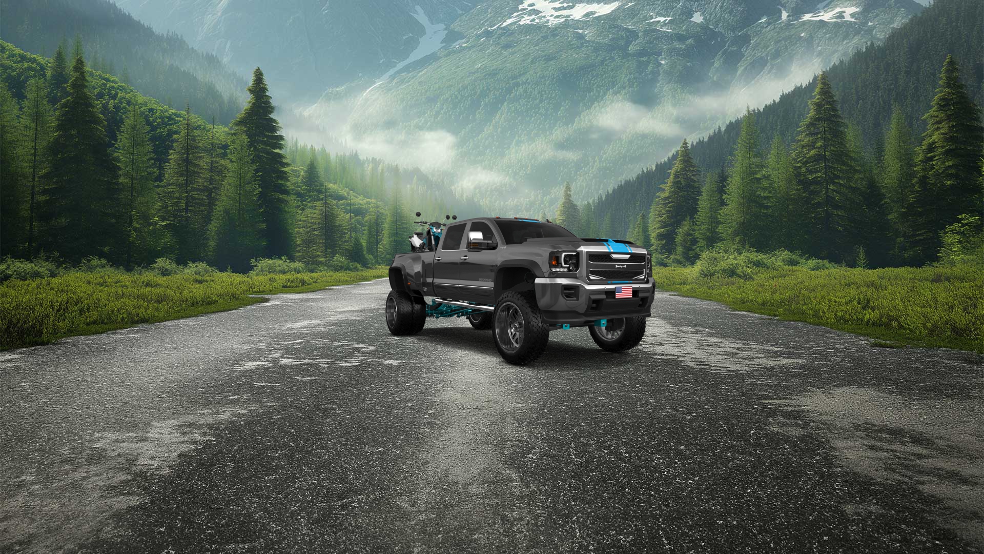 GMC Sierra 3500 HD Crew Cab 4 Door pickup truck 2015 tuning