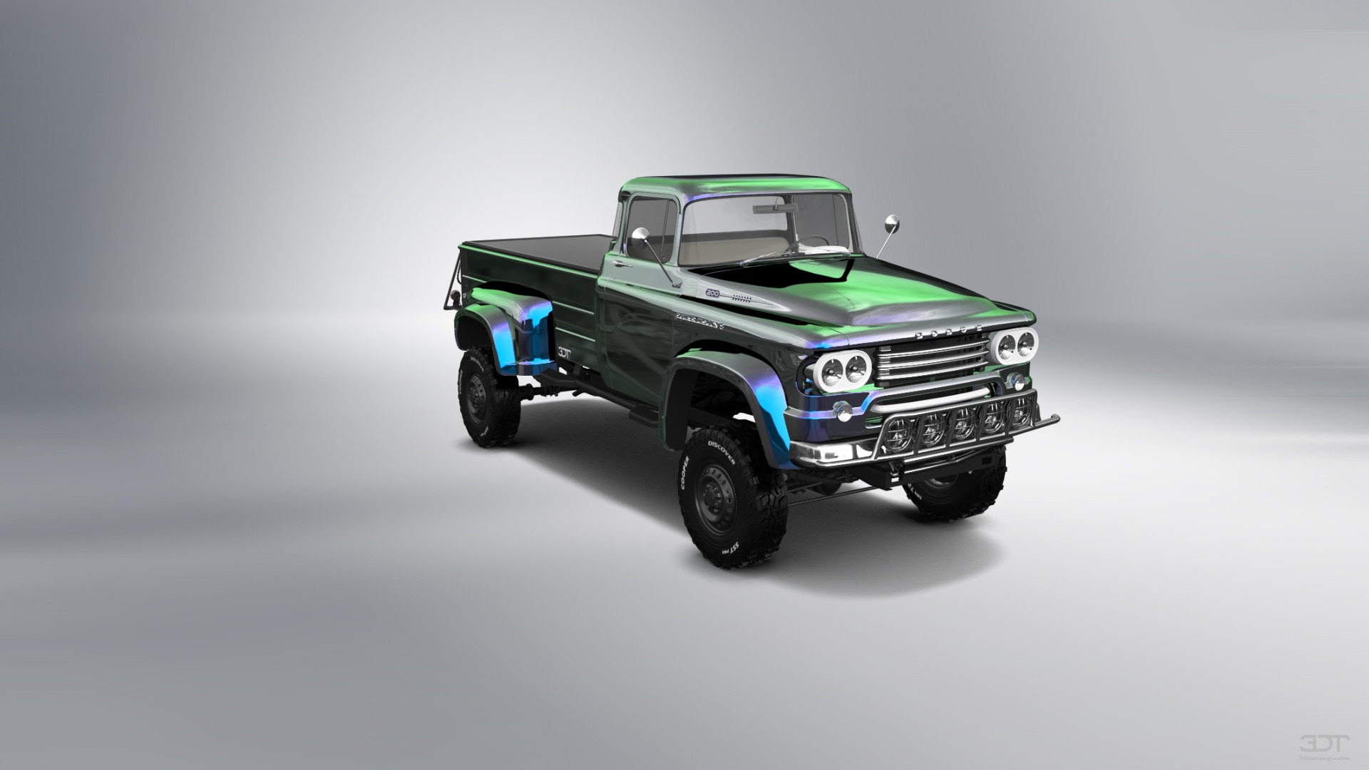 Dodge Power Wagon W300 2 Door pickup truck 1958 tuning