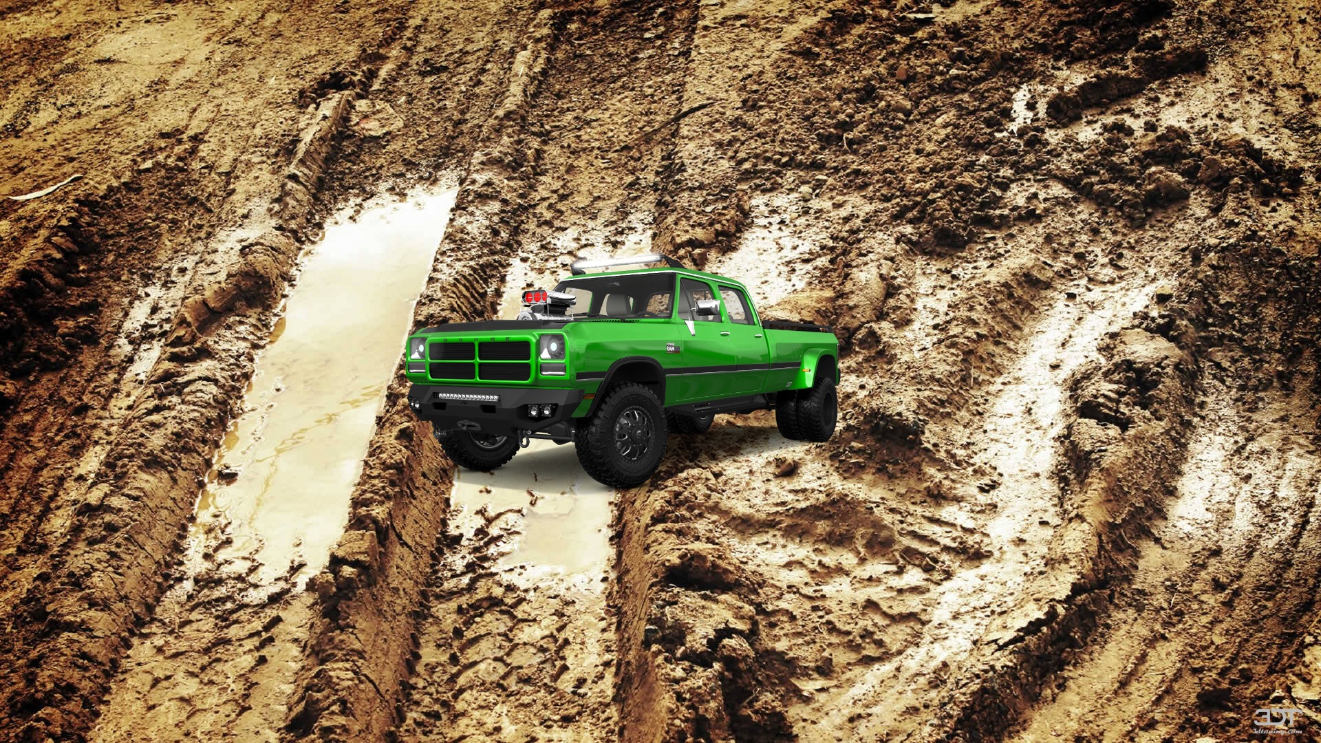 Dodge Ram 350 4 Door pickup truck 1991 tuning