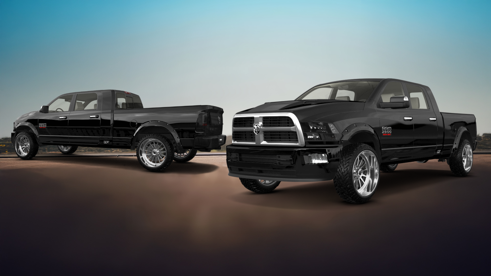 Dodge Ram 2500 Mega Cab 6.4 ft box 4 Door pickup truck 2010 tuning