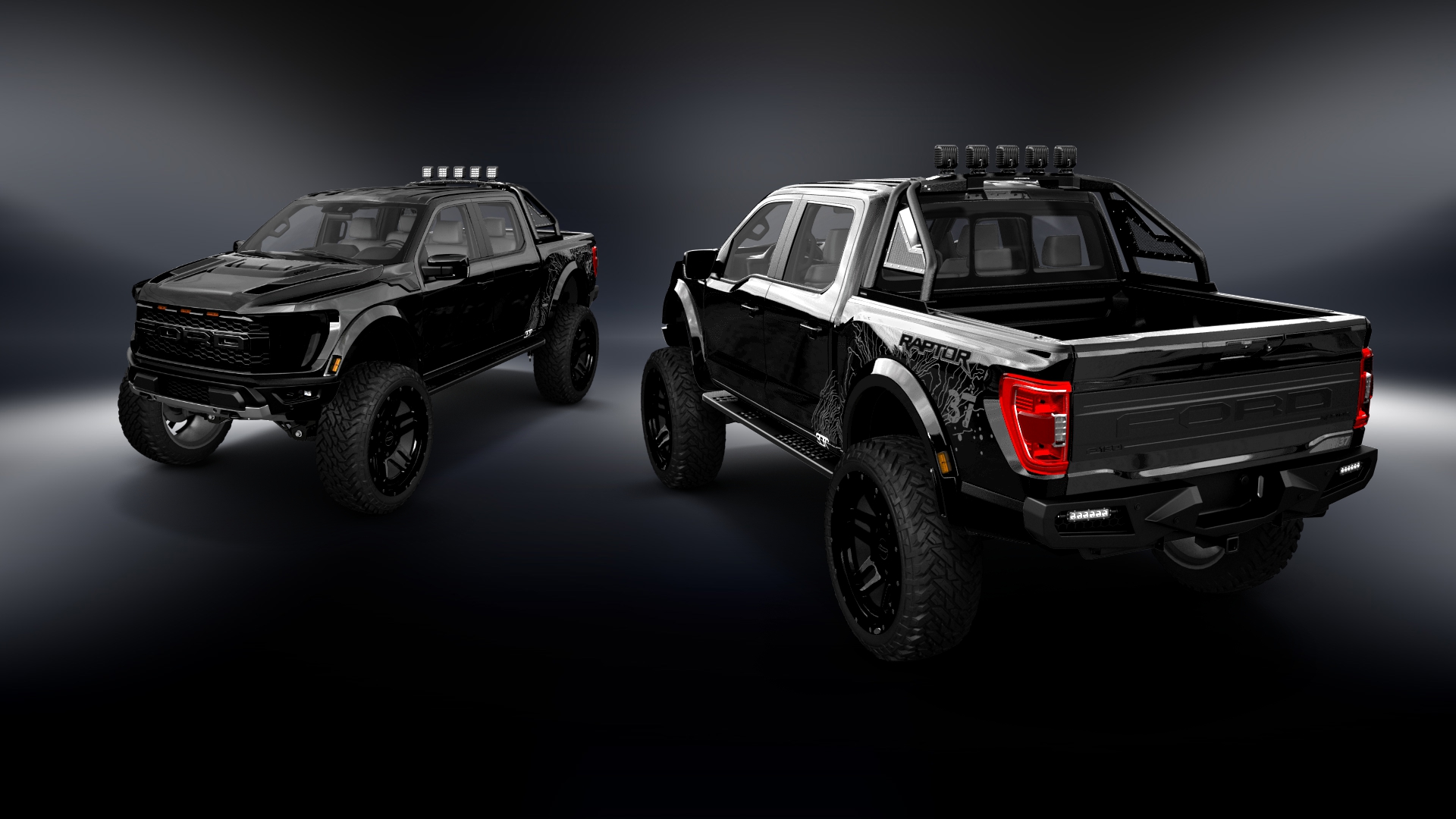 Ford F-150 Raptor 4 Door pickup truck 2021