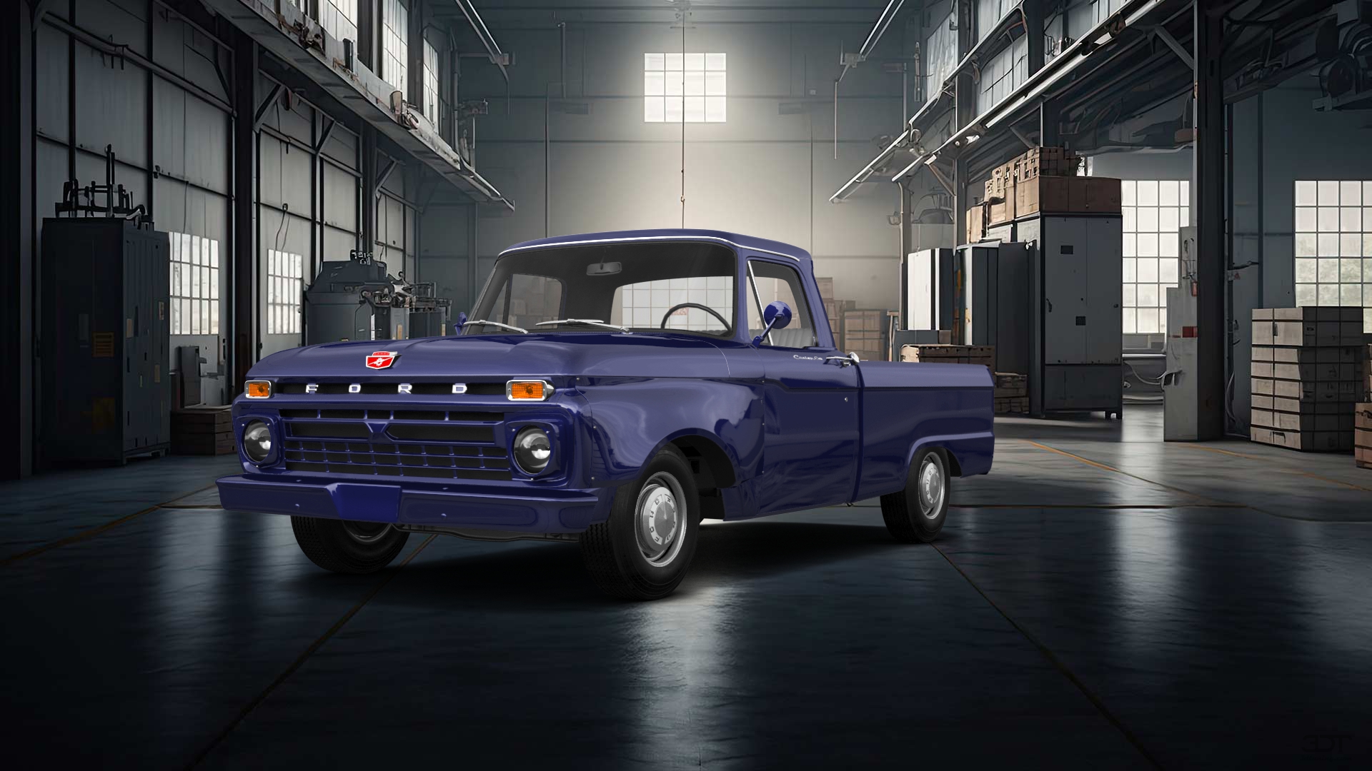 Ford F-100 Custom Cab 2 Door pickup truck 1966
