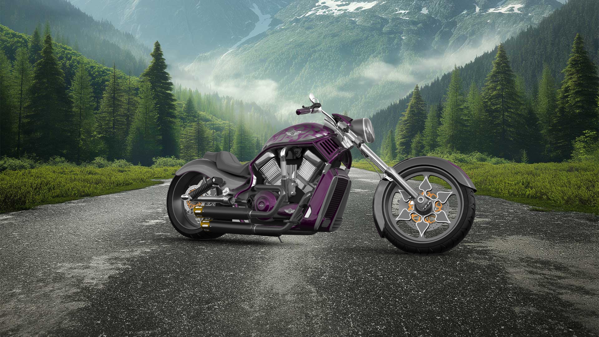Harley-Davidson Custom Chopper Cruiser 2011