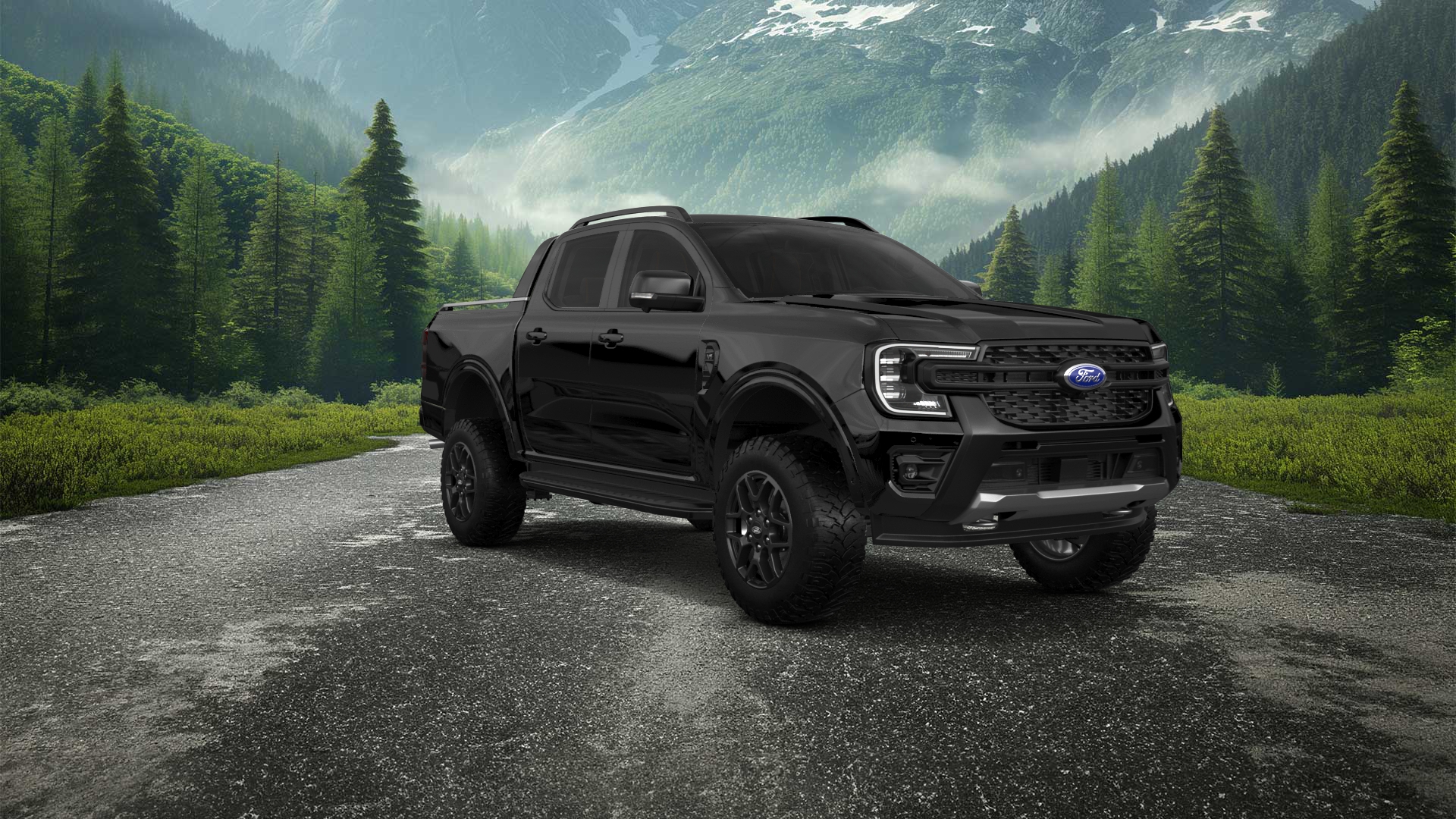 Ford Ranger 4 Door pickup truck 2022 tuning