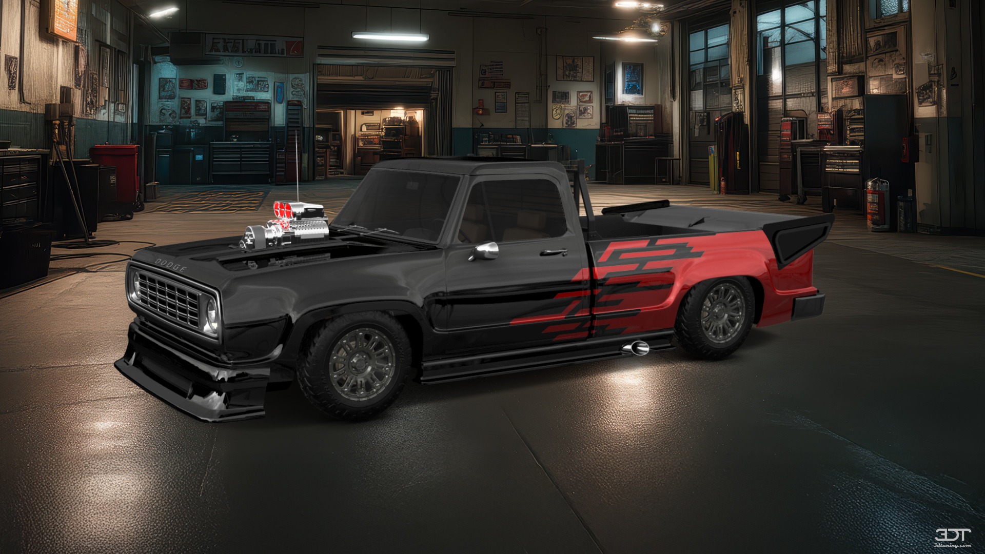 Dodge Power Wagon W200 2 Door pickup truck 1972 tuning