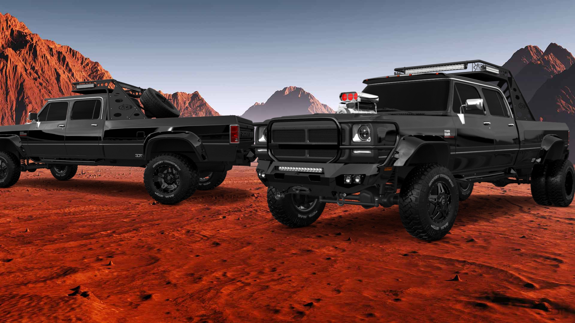 Dodge Ram 350 4 Door pickup truck 1991 tuning