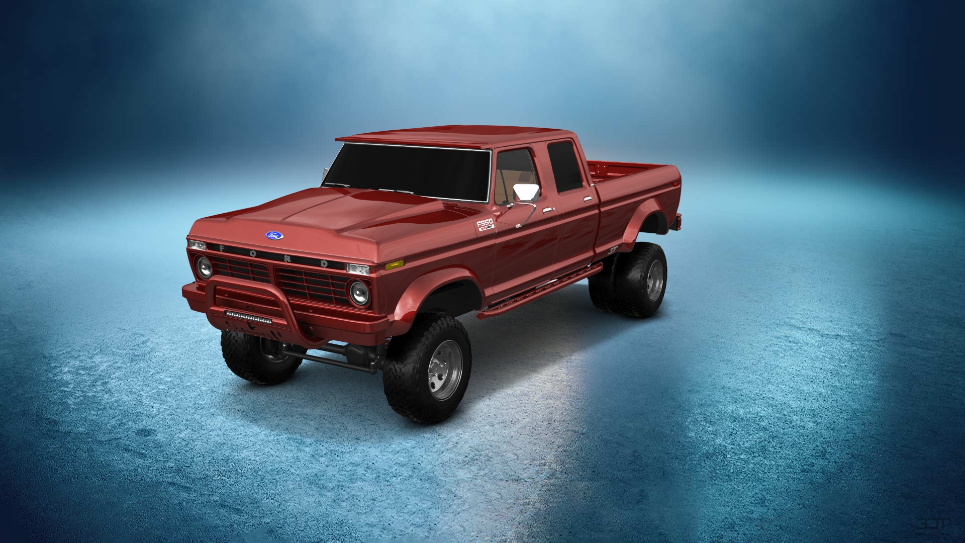 Ford F-350 Dually Challenge 4 Door pickup truck 3973