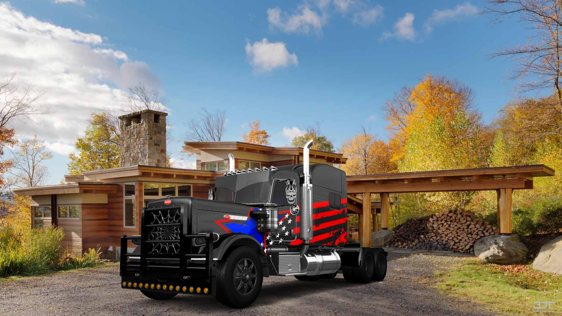 Peterbilt 389 Sleeper Cab Truck 2016 tuning