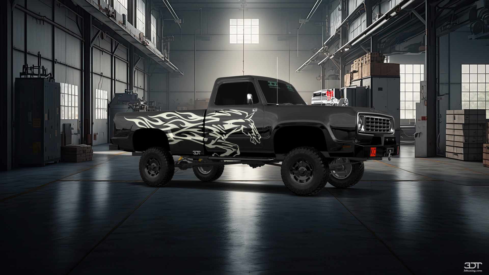 Tuning Dodge Power Wagon W200 2 Door pickup truck 1972