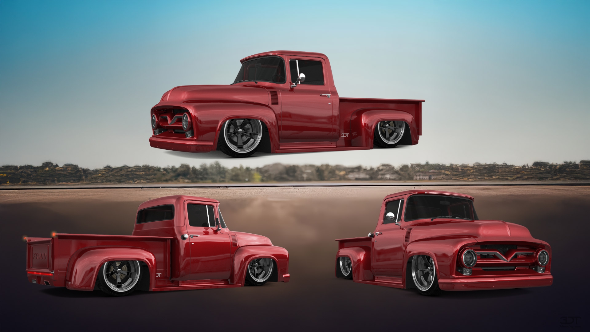 Ford F-100 2 Door truck 1956