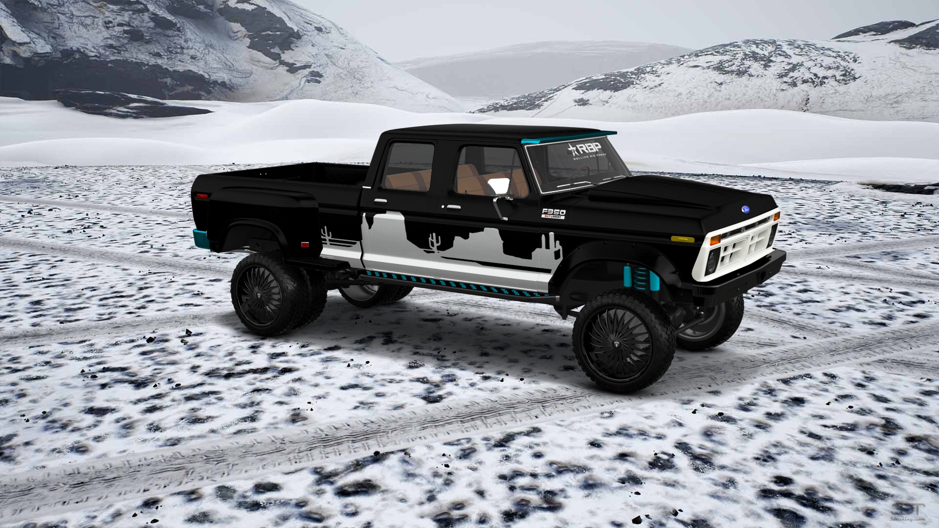 Ford F-350 Dually 4 Door pickup truck 1973