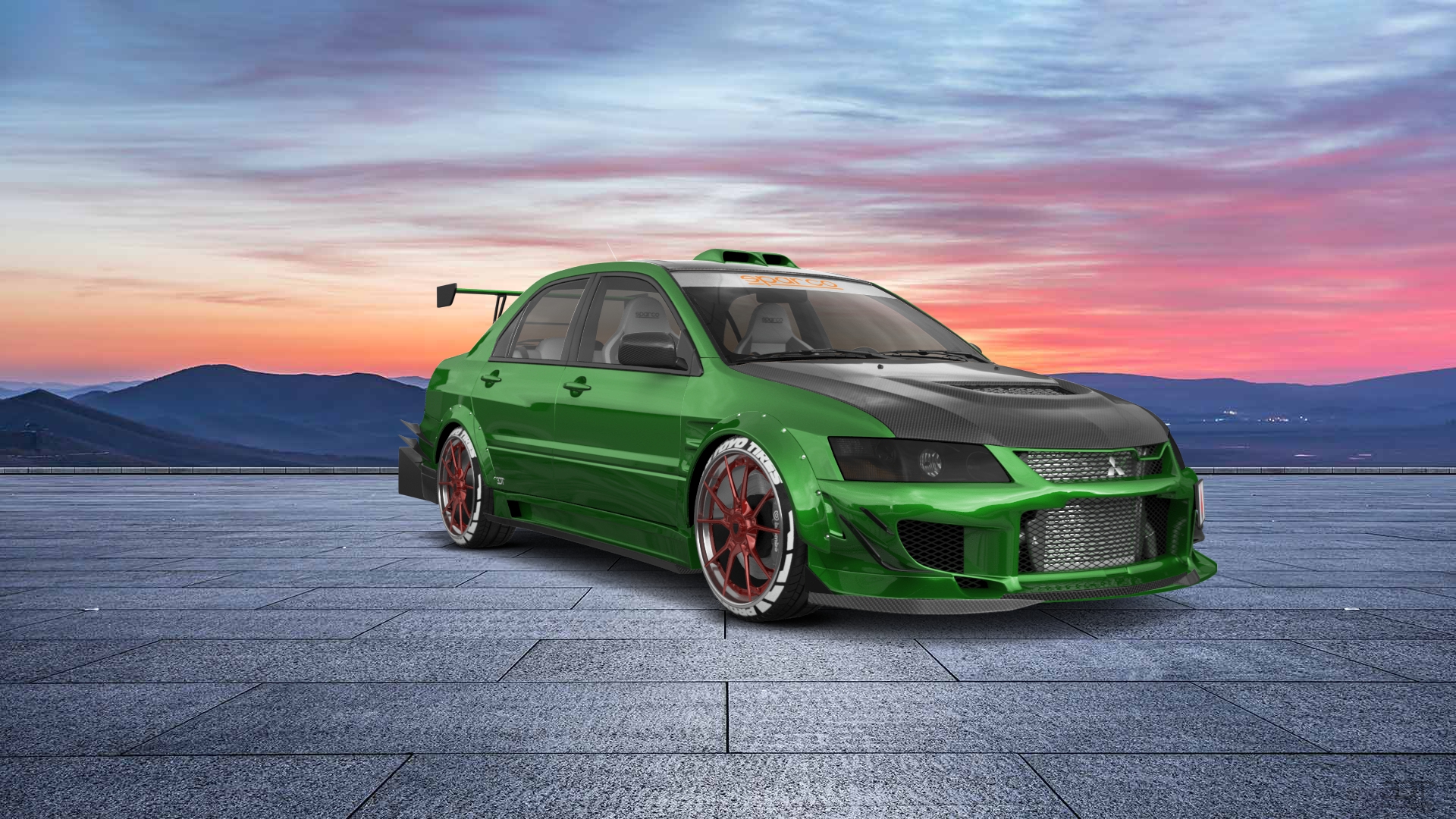 Mitsubishi Lancer Evo IX 4 Door Saloon 2005 tuning