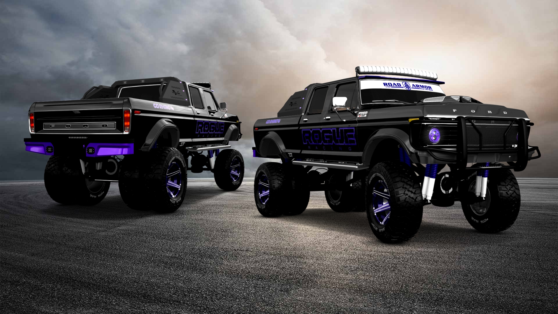 Ford F-350 Dually 4 Door pickup truck 1973 tuning