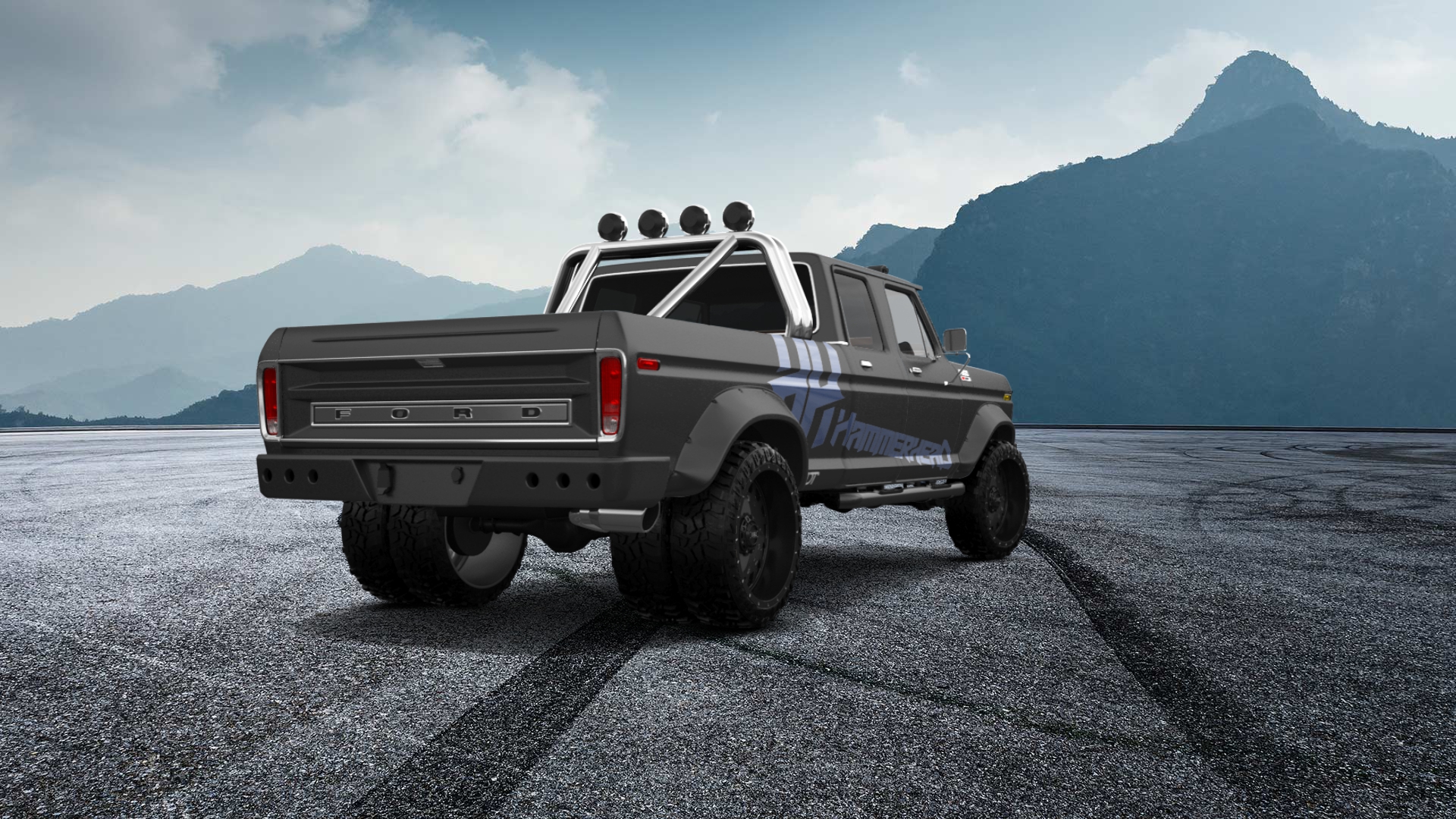 Ford F-350 Dually 4 Door pickup truck 1973 Images