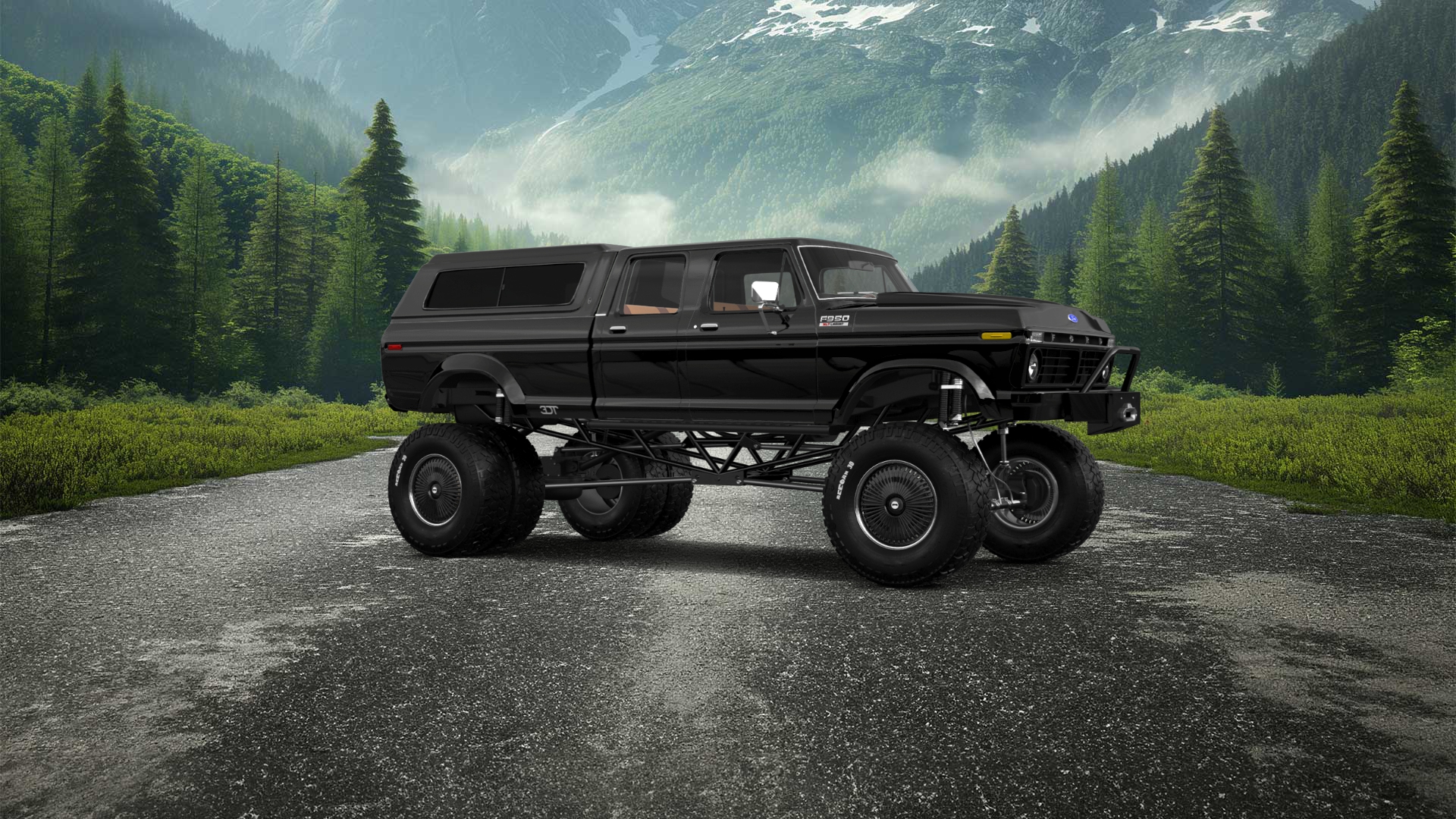 Ford F-350 Dually 4 Door pickup truck 1973