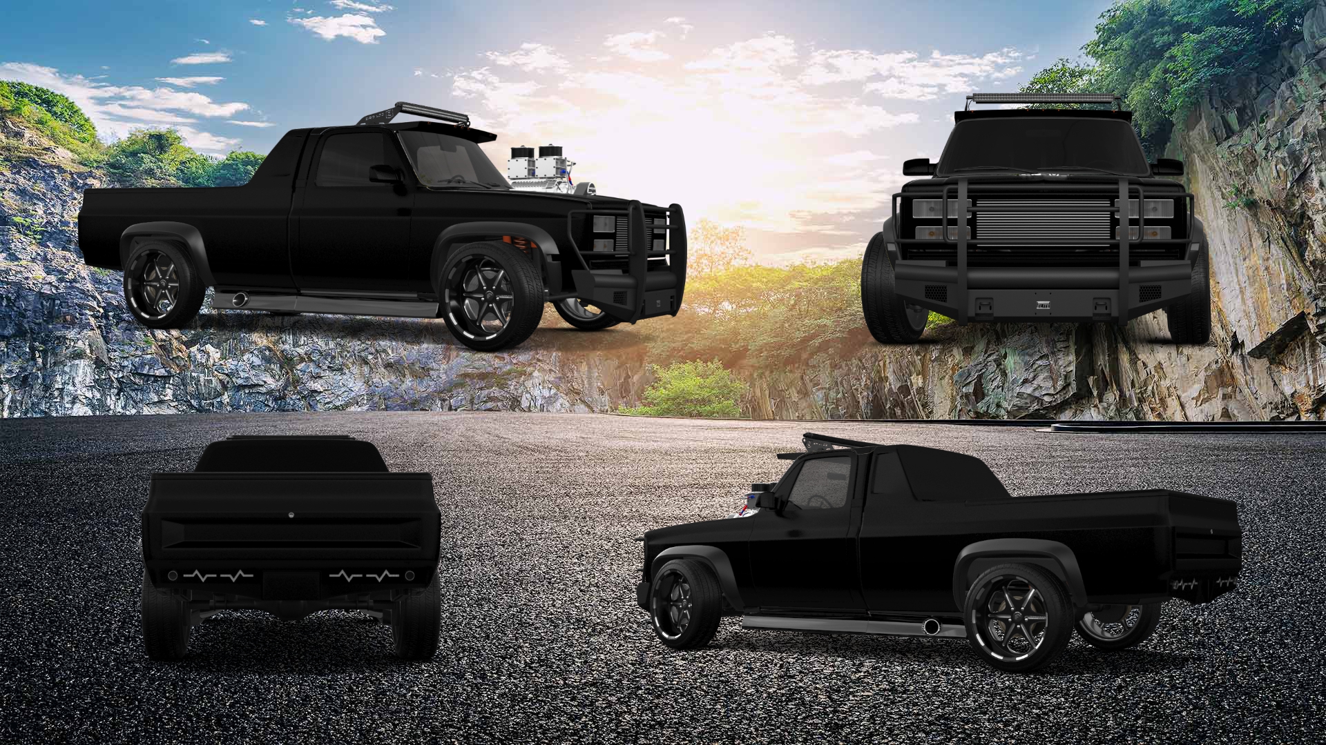 GMC Sierra 1500 2 Door pickup truck 1985 tuning