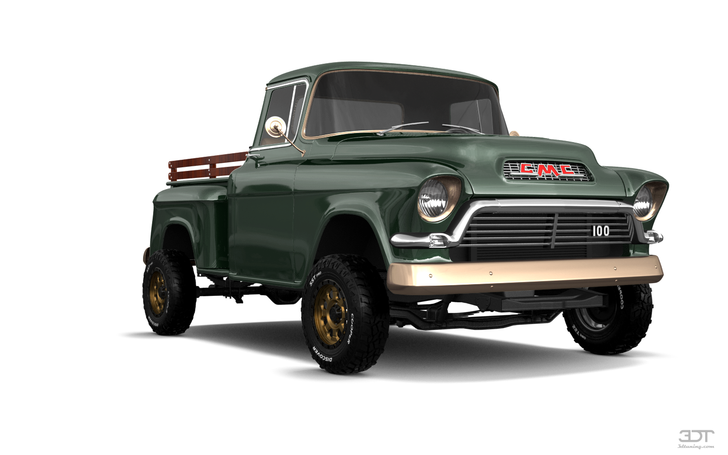 Tuning GMC 100 Stepside 2 Door pickup truck 1957