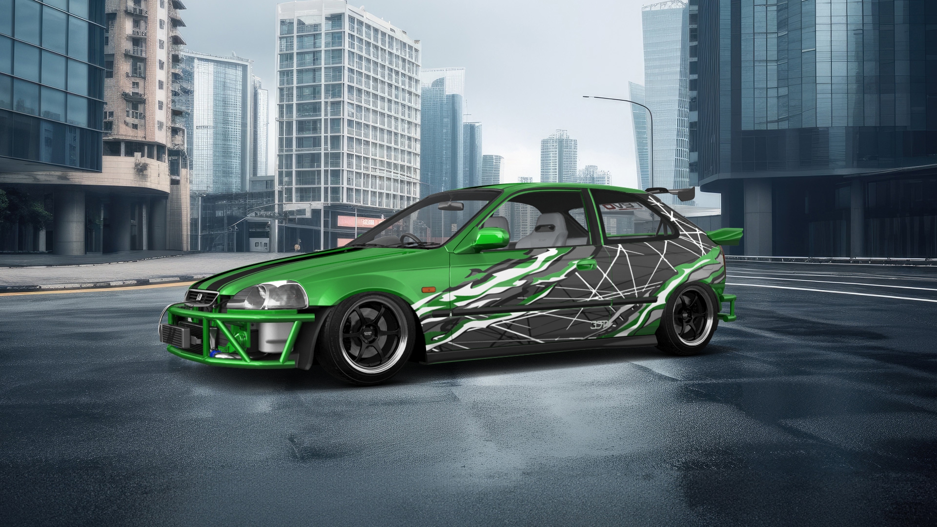 Honda Civic 3 Door Hatchback 1997 tuning