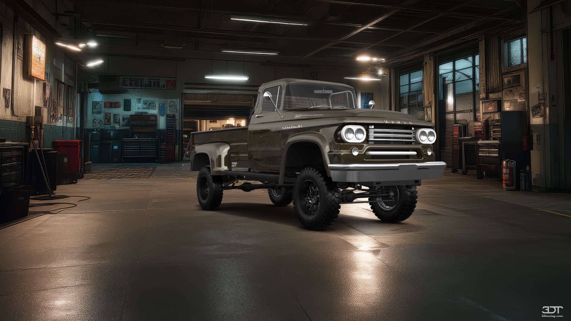 Dodge Power Wagon W300 2 Door pickup truck 1958 tuning