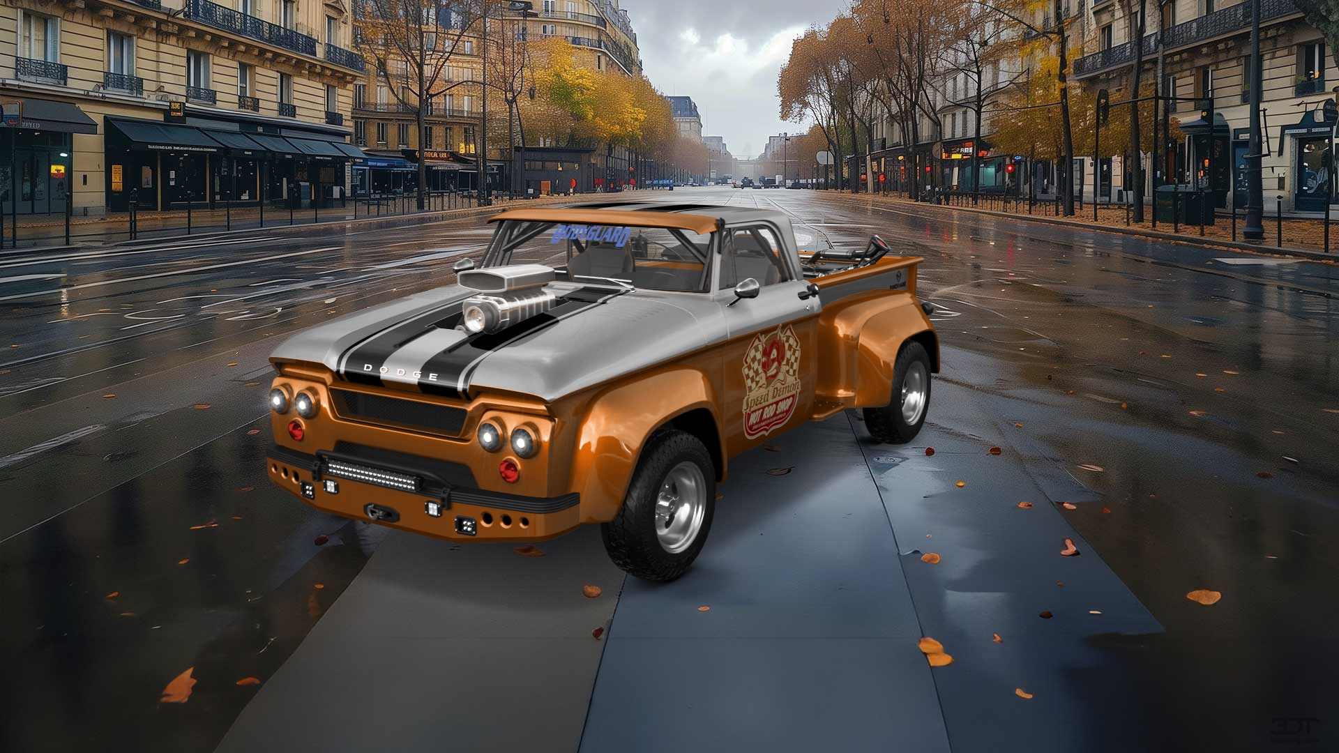 Dodge D-100 Stepside 2 Door pickup truck 1961 tuning