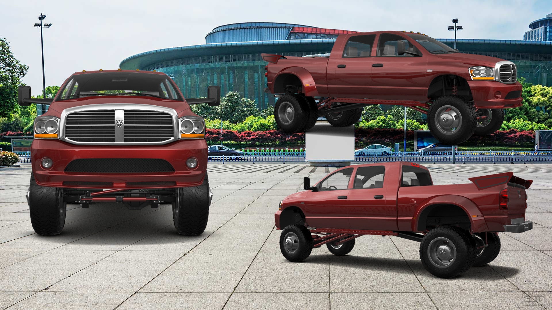 Dodge Ram 3500 Dually 4 Door pickup truck 2007