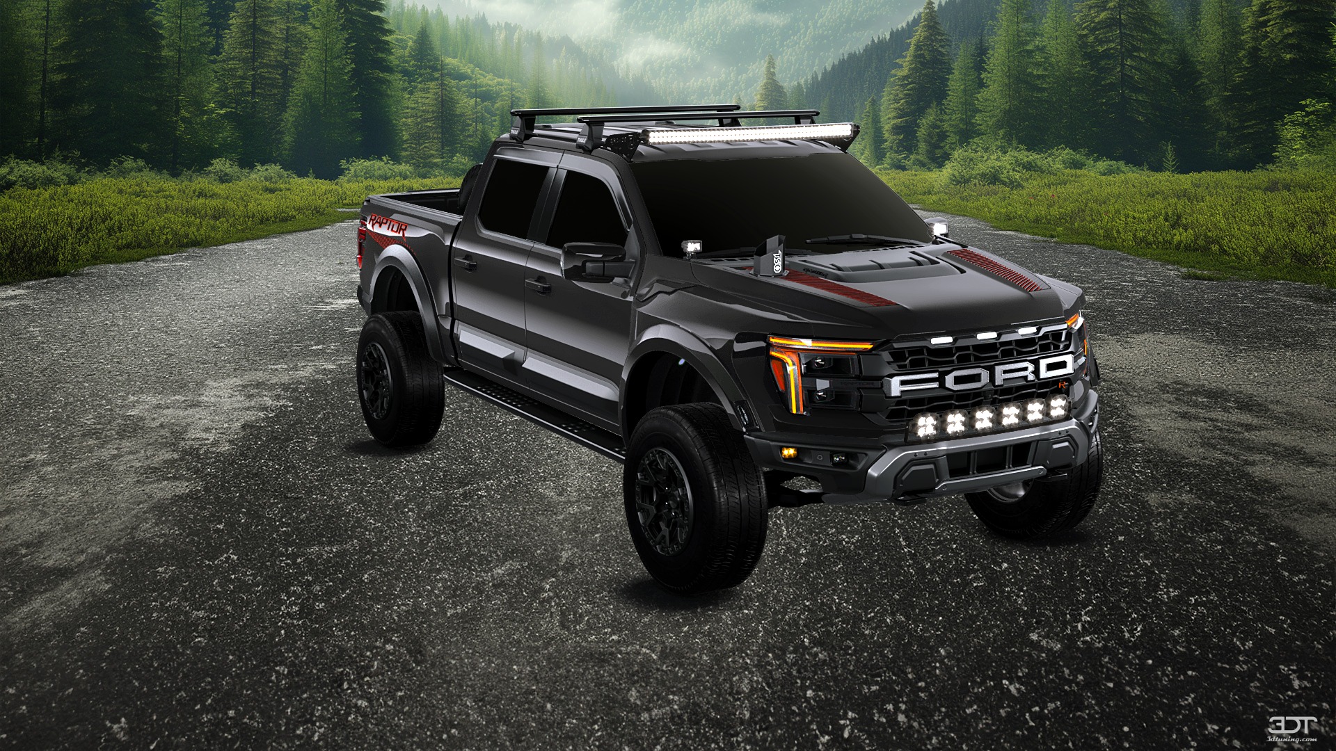 Ford F-150 Raptor 4 Door pickup truck 2024 tuning