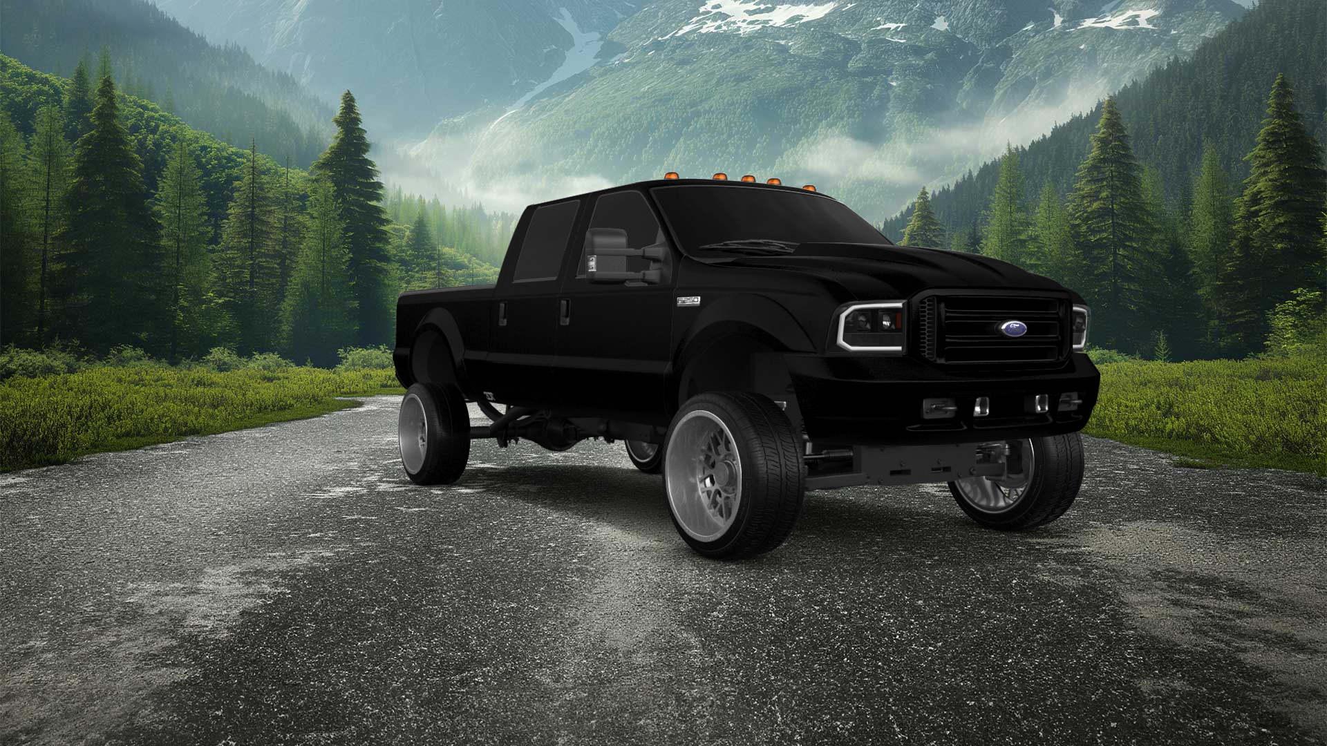 Ford F-250 Crew Cab 4 Door pickup truck 1999 tuning