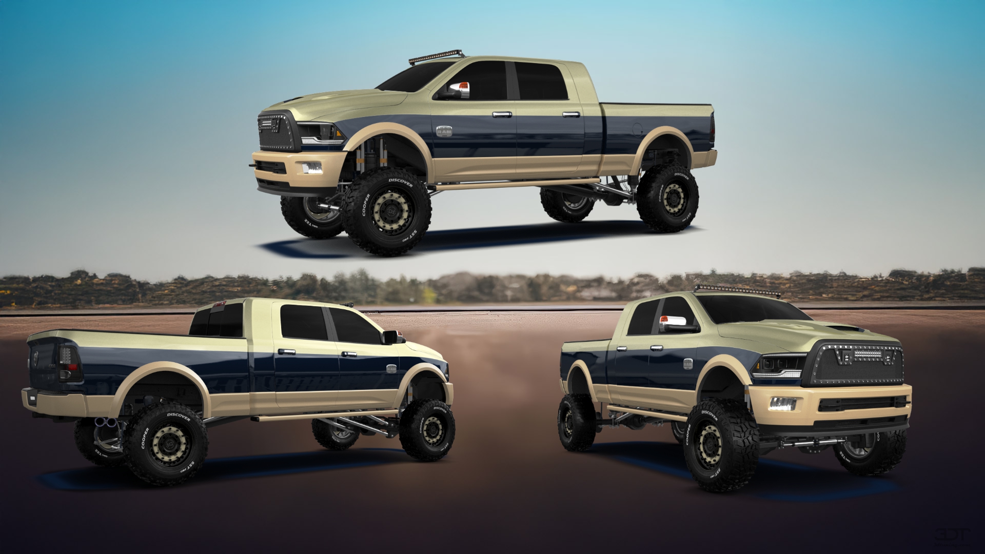 Dodge Ram 2500 Mega Cab 6.4 ft box 4 Door pickup truck 2010