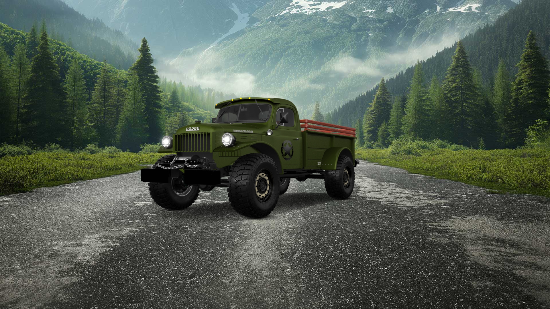 Dodge Power Wagon 2 Door pickup truck 1947