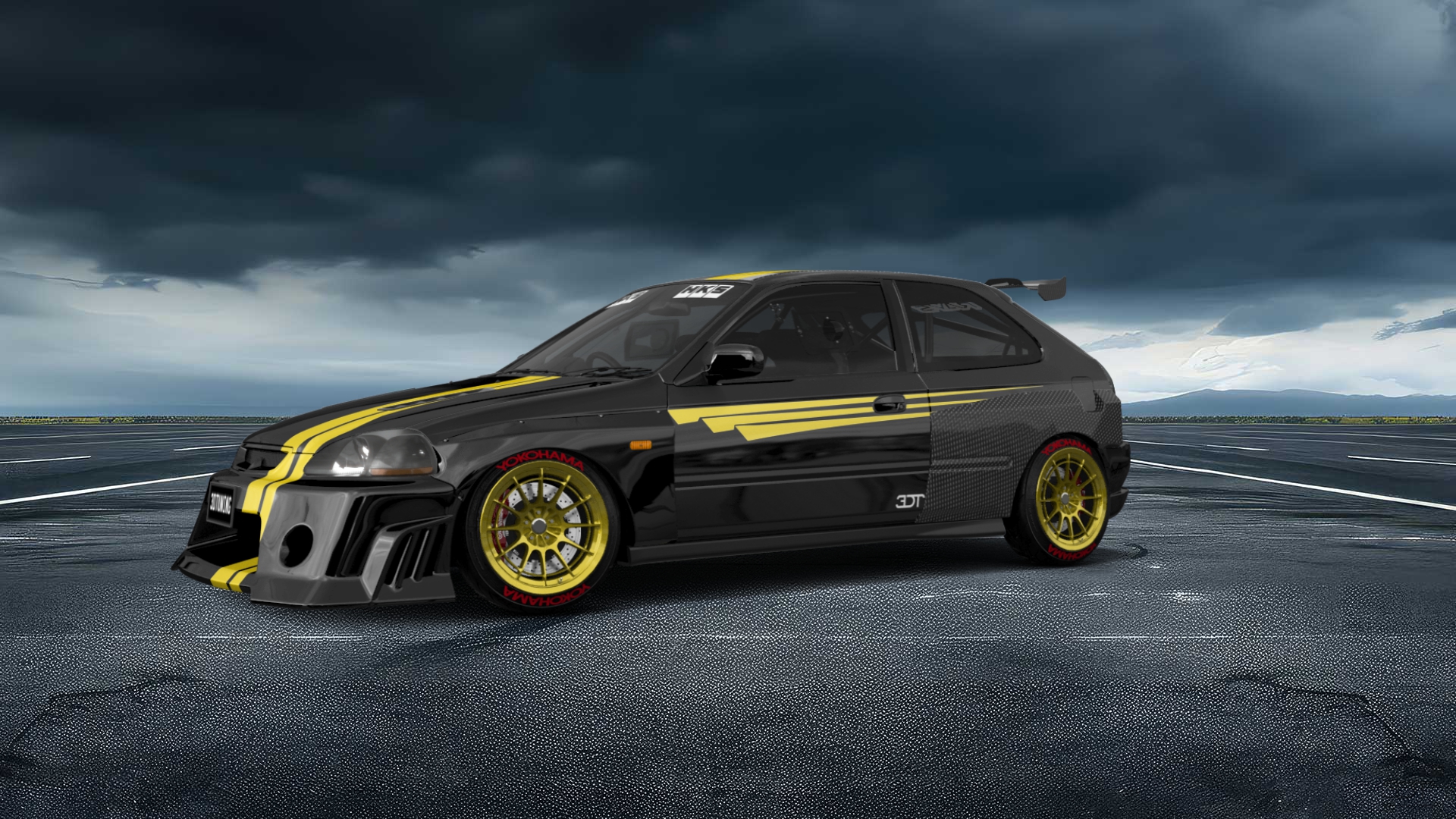 Honda Civic 3 Door Hatchback 1997 Images