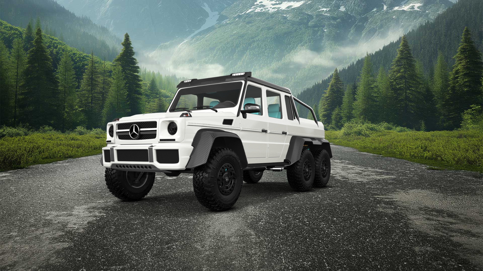 Mercedes G 63 AMG 6x6 4 Door pickup truck 2013