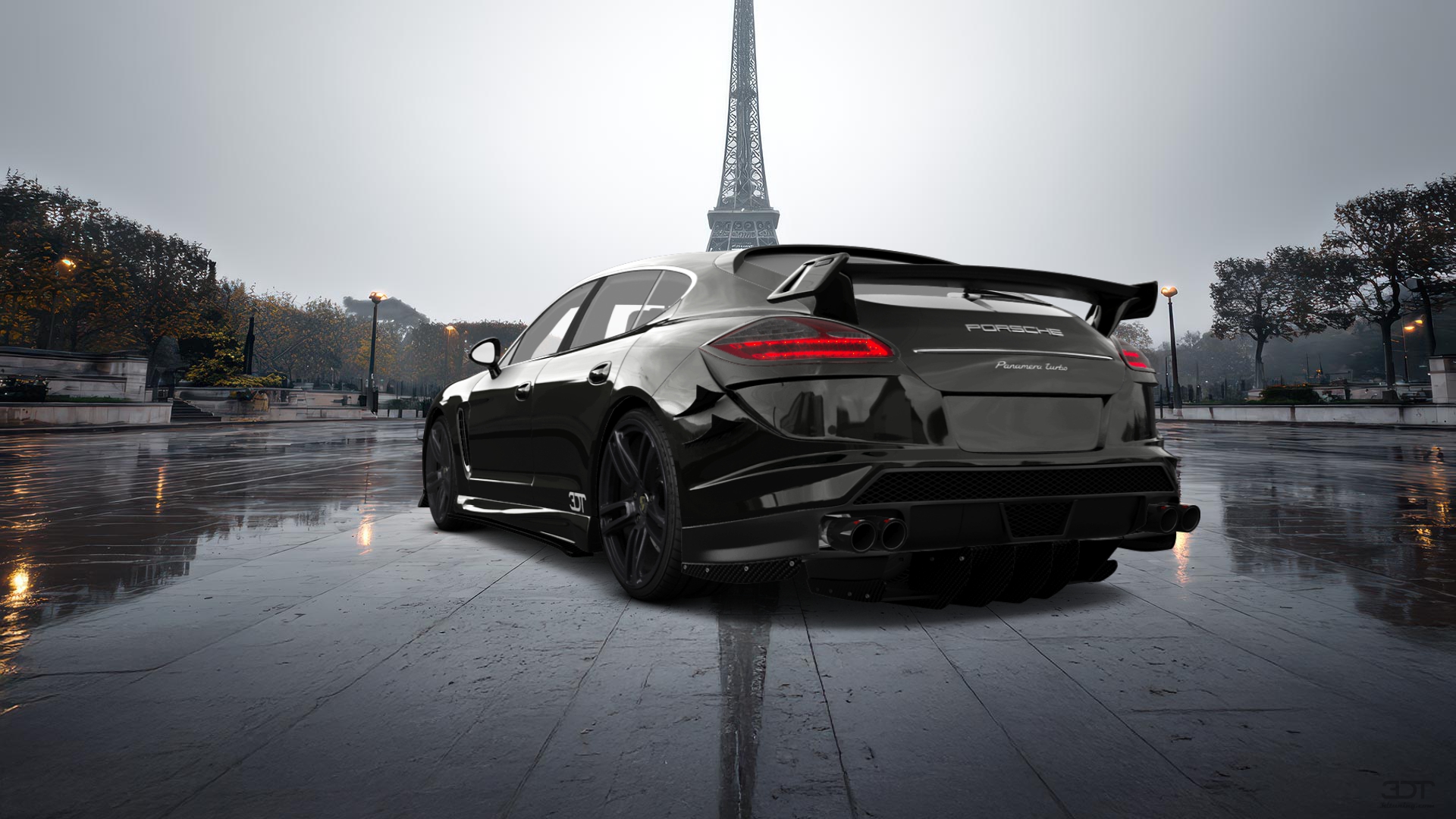 Porsche Panamera 4 door fastback saloon 2011 tuning