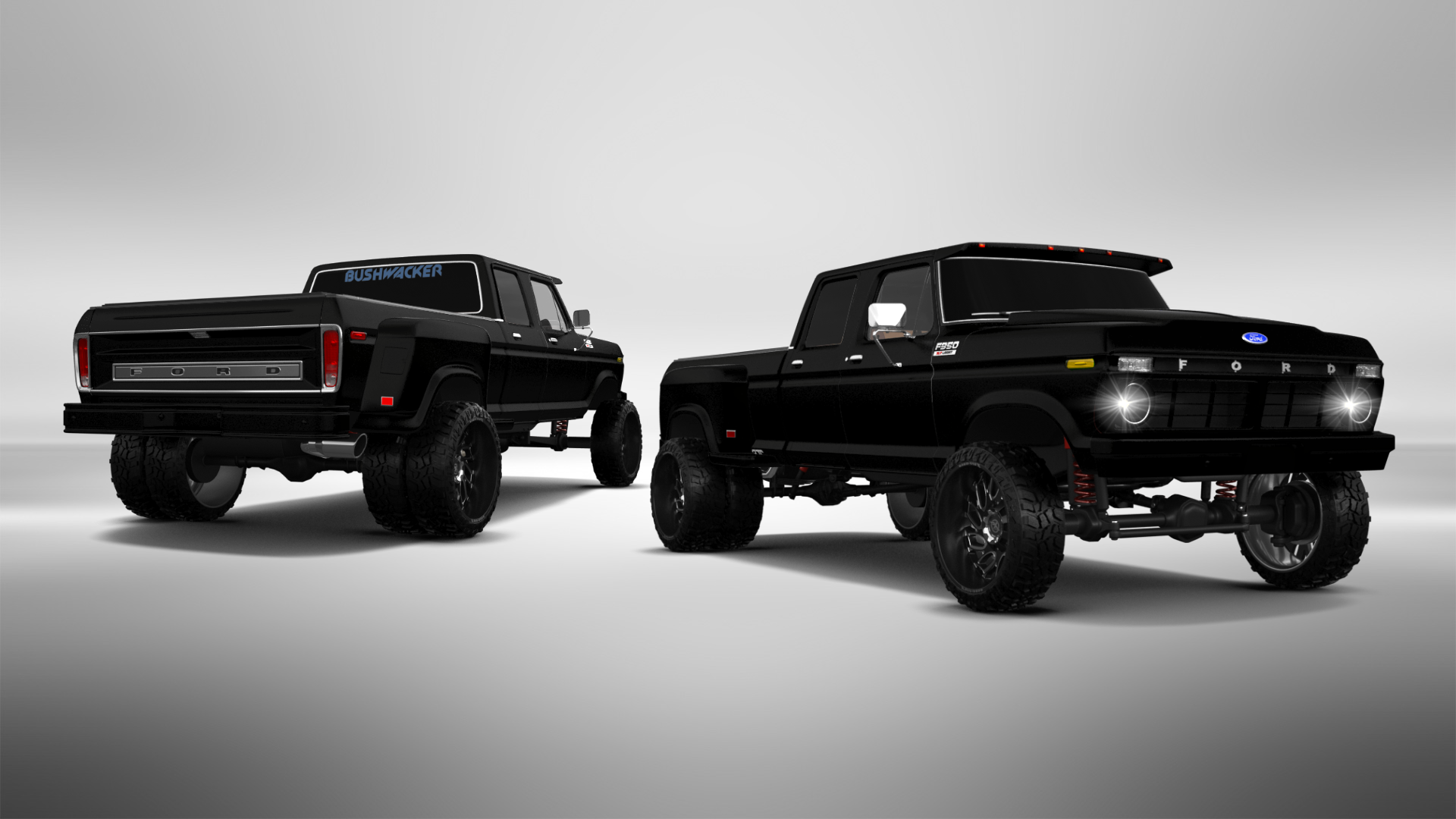 Ford F-350 Dually 4 Door pickup truck 1973